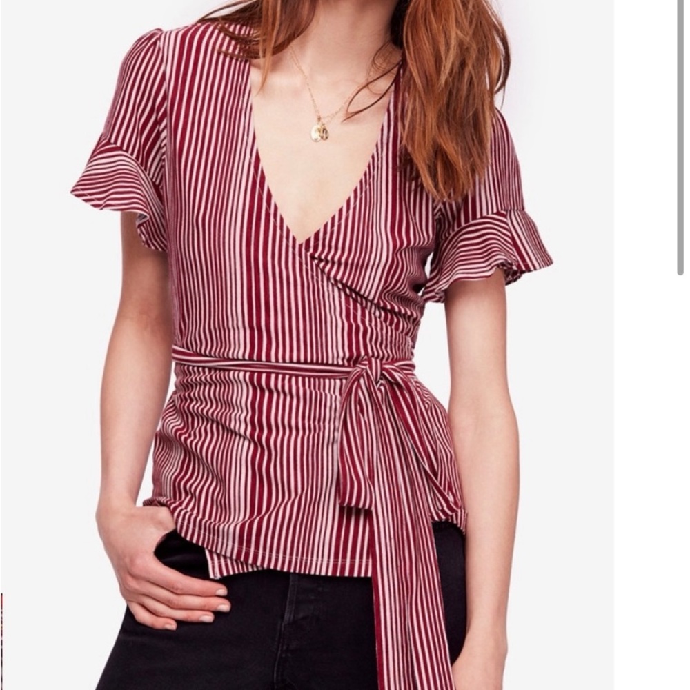 Free People Wrap Shirt